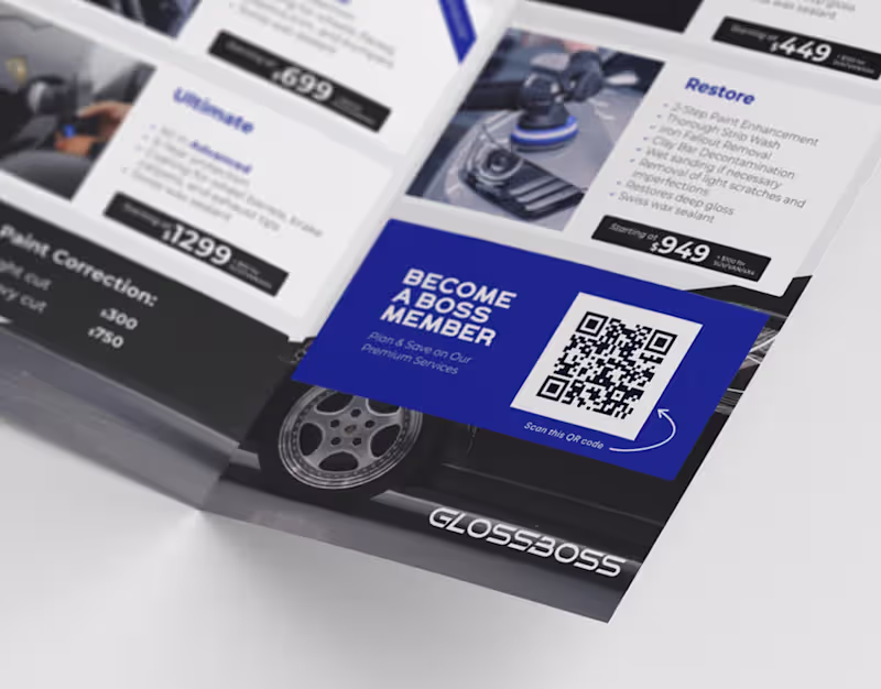 Cover image for Car Detailing Business Trifold Brochure