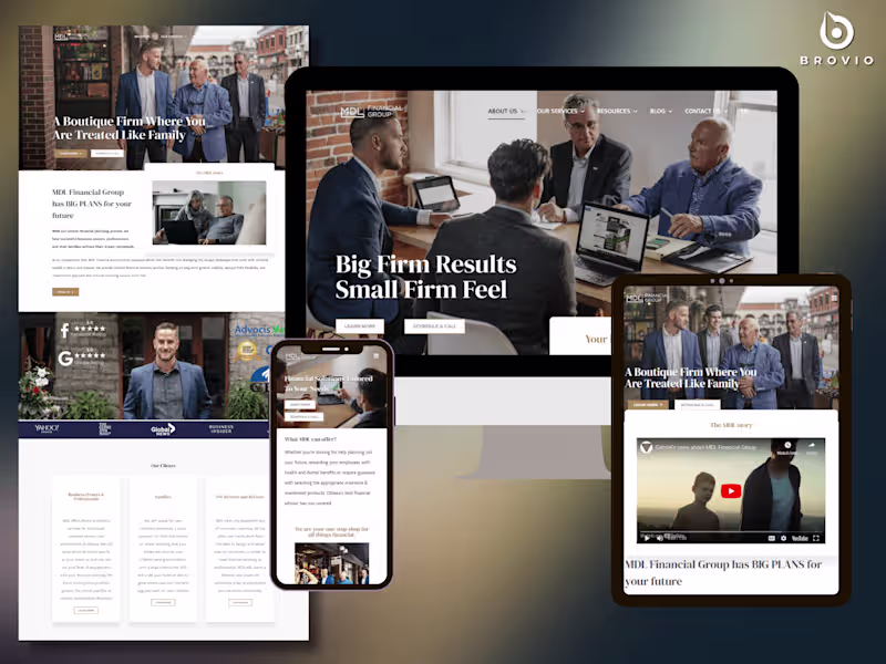 Cover image for Modernized and Functional Website Redesign for MDL