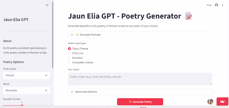 Cover image for Jaun Elia GPT - 
