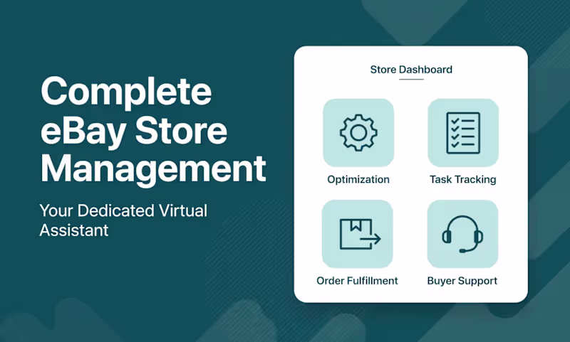 Cover image for eBay Store Management — Orders, Inventory & Customer Support
