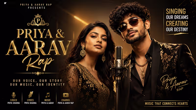 Cover image for Priya Mishra & Aarav Sharma – Premium Custom Original Songs 