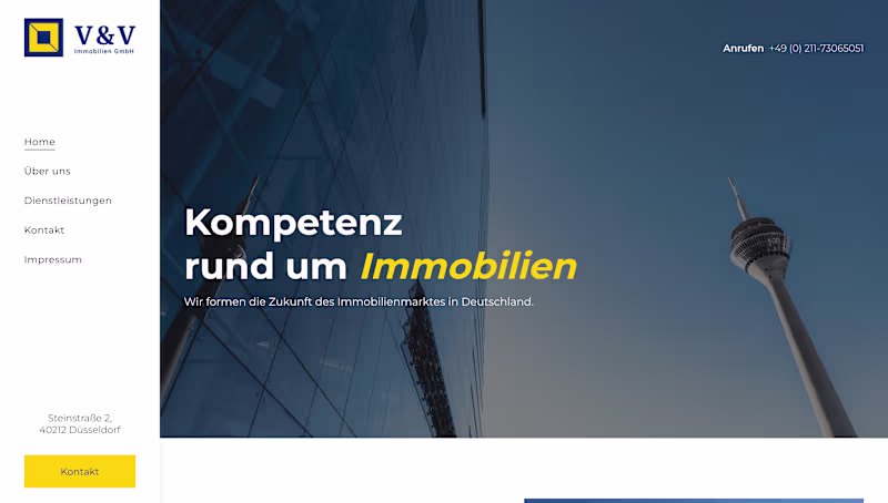 Cover image for V&V Immobilien, a prestigious real estate agency located in the 