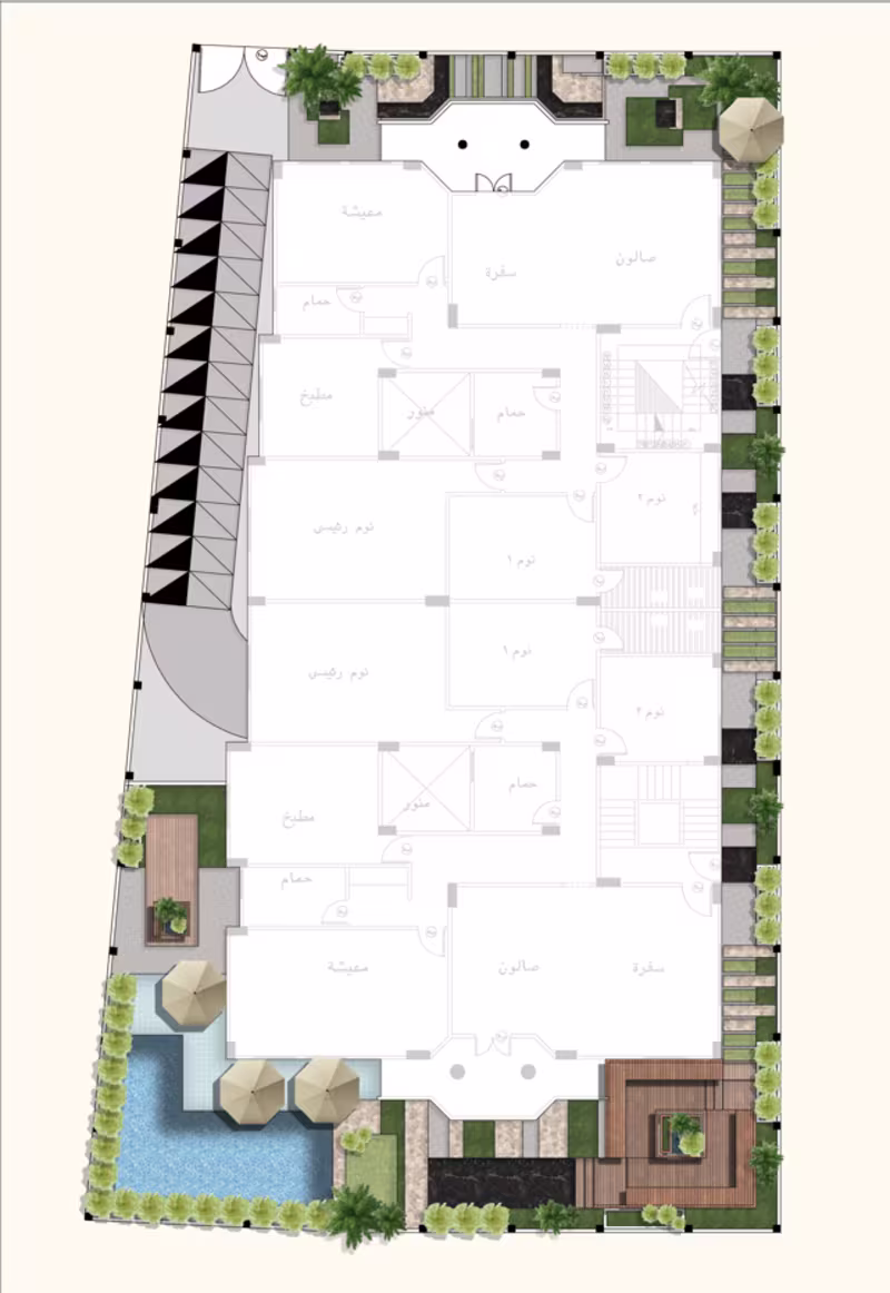 Cover image for Private Villa Landscape Design | New Minya, Egypt