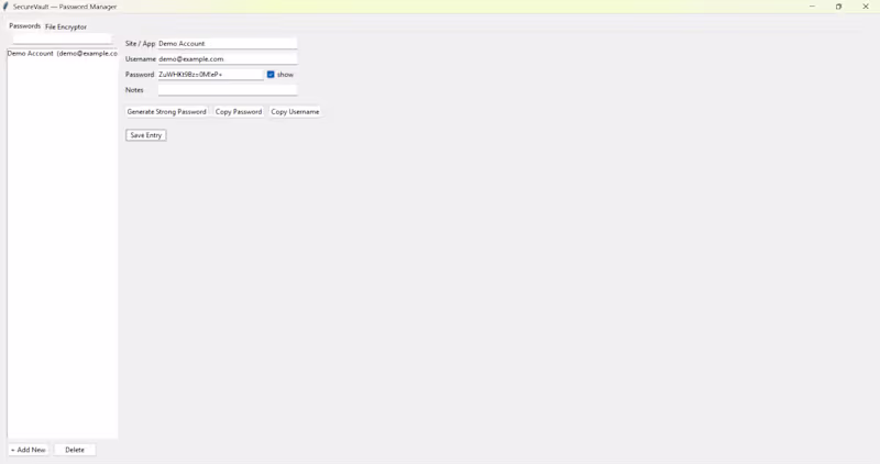 Cover image for A desktop password manager and