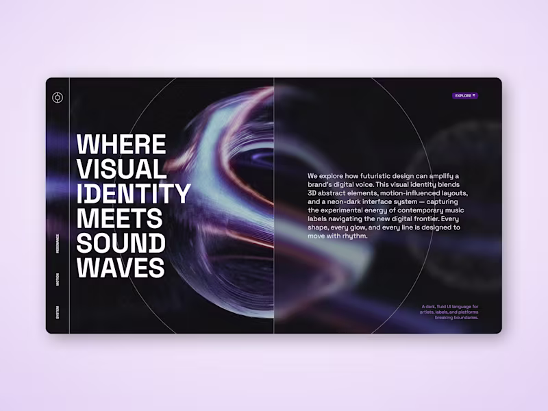 Cover image for Futuristic Presentation Design for Music & Tech Brands