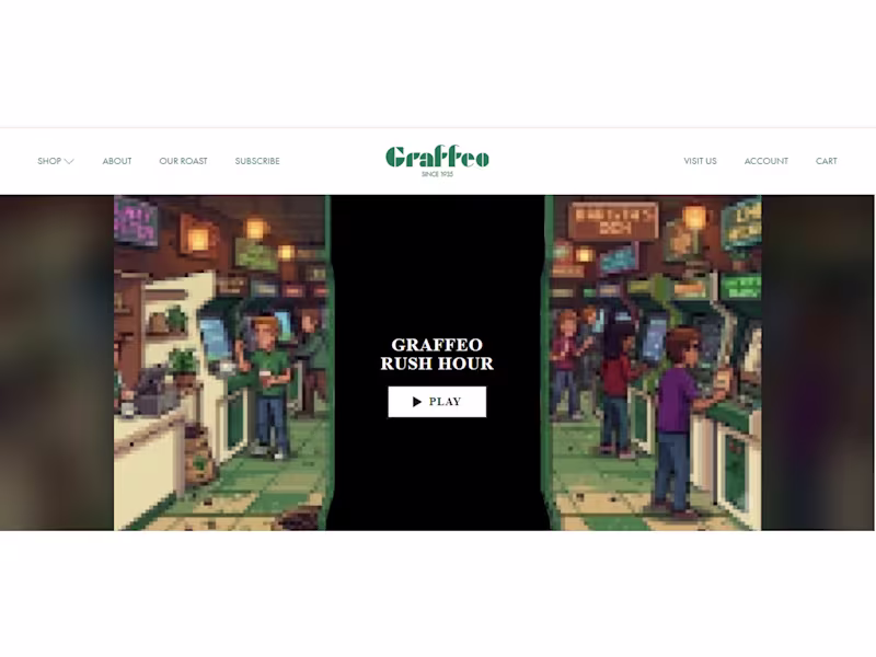 Cover image for Graffeo Rush Hour: Shopify Game Landing Page
