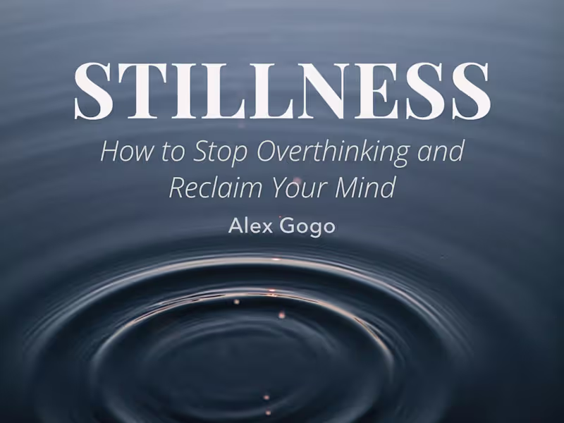Cover image for Just published my very first book. Stillness – How to Stop O...