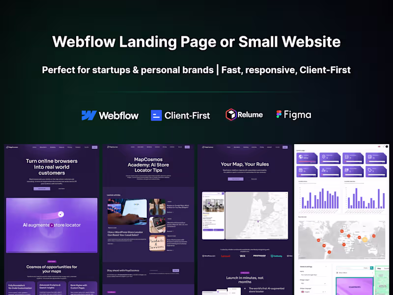 Cover image for Webflow Landing Page or Small Website