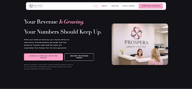 Cover image for Prospera Group Us- Website