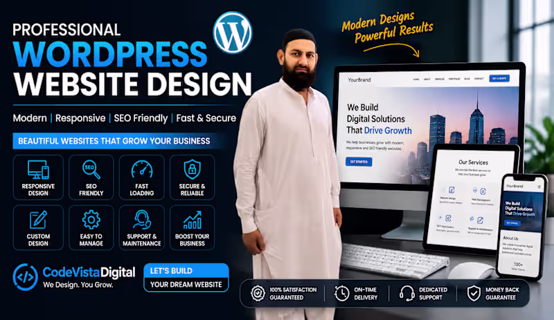 Cover image for Custom WordPress Website Redesign & Optimization