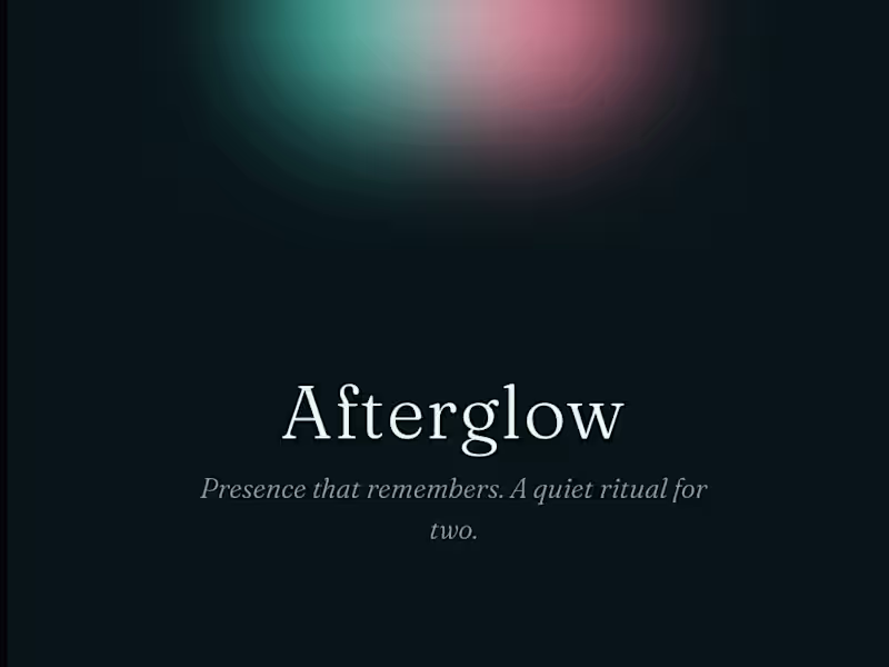 Cover image for Built Afterglow with stitch by google a