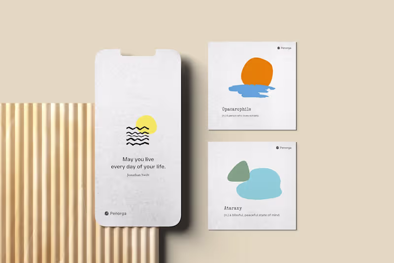 Cover image for Something close to my heart. Penorga isn’t just design, it’s...
