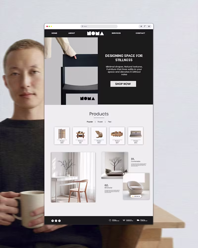 Cover image for NOMA / a japanese furniture brand So happy of how it all tur...