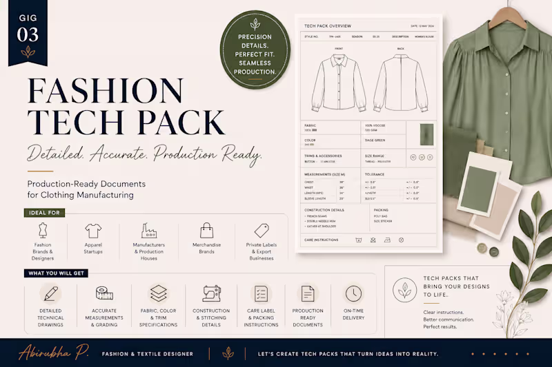 Cover image for Production-Ready Fashion Tech Pack