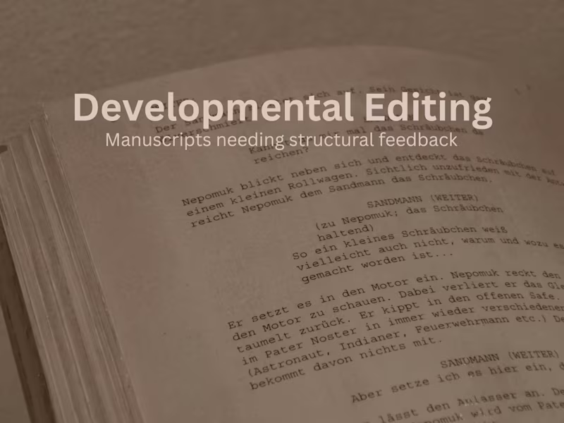 Cover image for Developmental Editing for Manuscripts & Essays