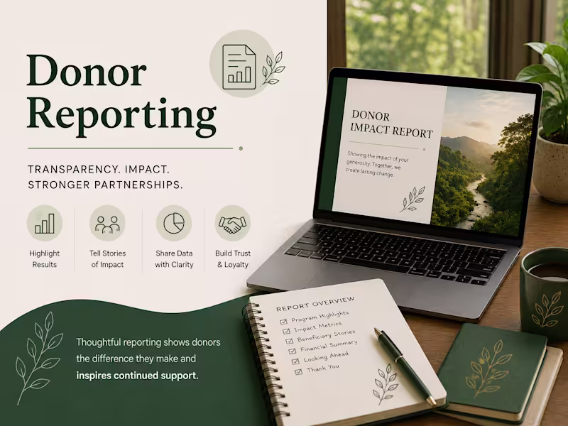 Cover image for Donor / impact reporting for funding projects