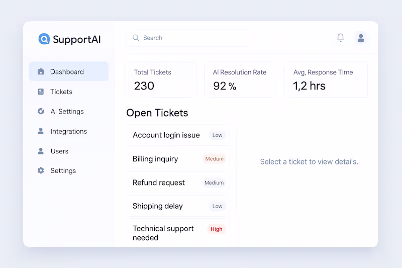 Cover image for AI Support Agent for Ticket Management