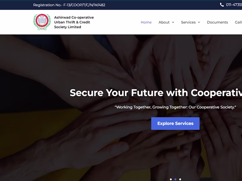 Cover image for Ashirwad Co-Operative Urban T&C Society LTD.