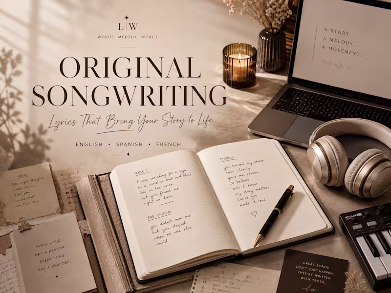 Cover image for Original Song Lyrics That Bring Your Story to Life