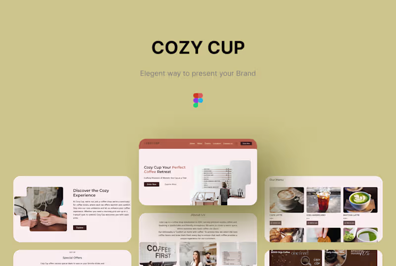 Cover image for Cozy Cup Landing Page Design