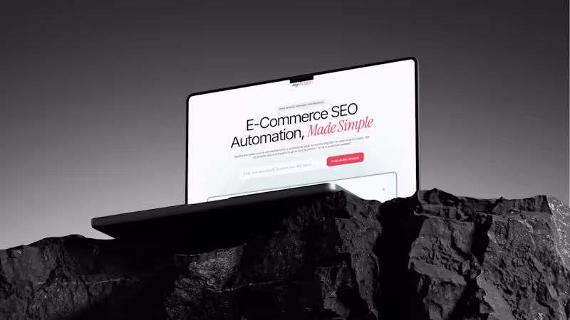 Cover image for AlgoRanker – SEO Automation Tool Webflow Website