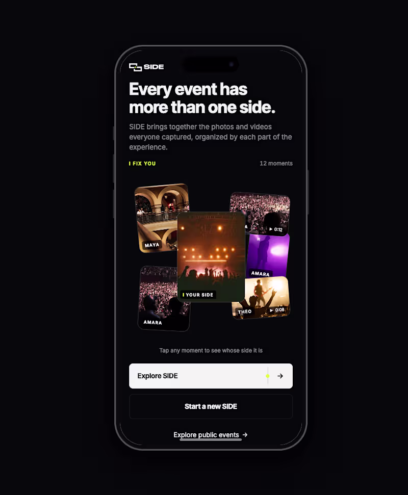 Cover image for SIDE — Every event has