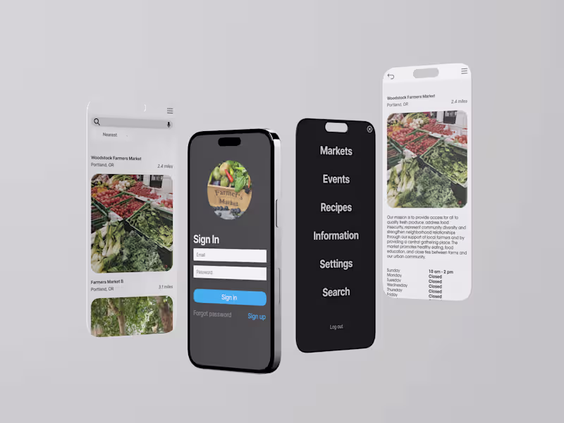 Cover image for FarmFinder Moile App UI/UX Design
