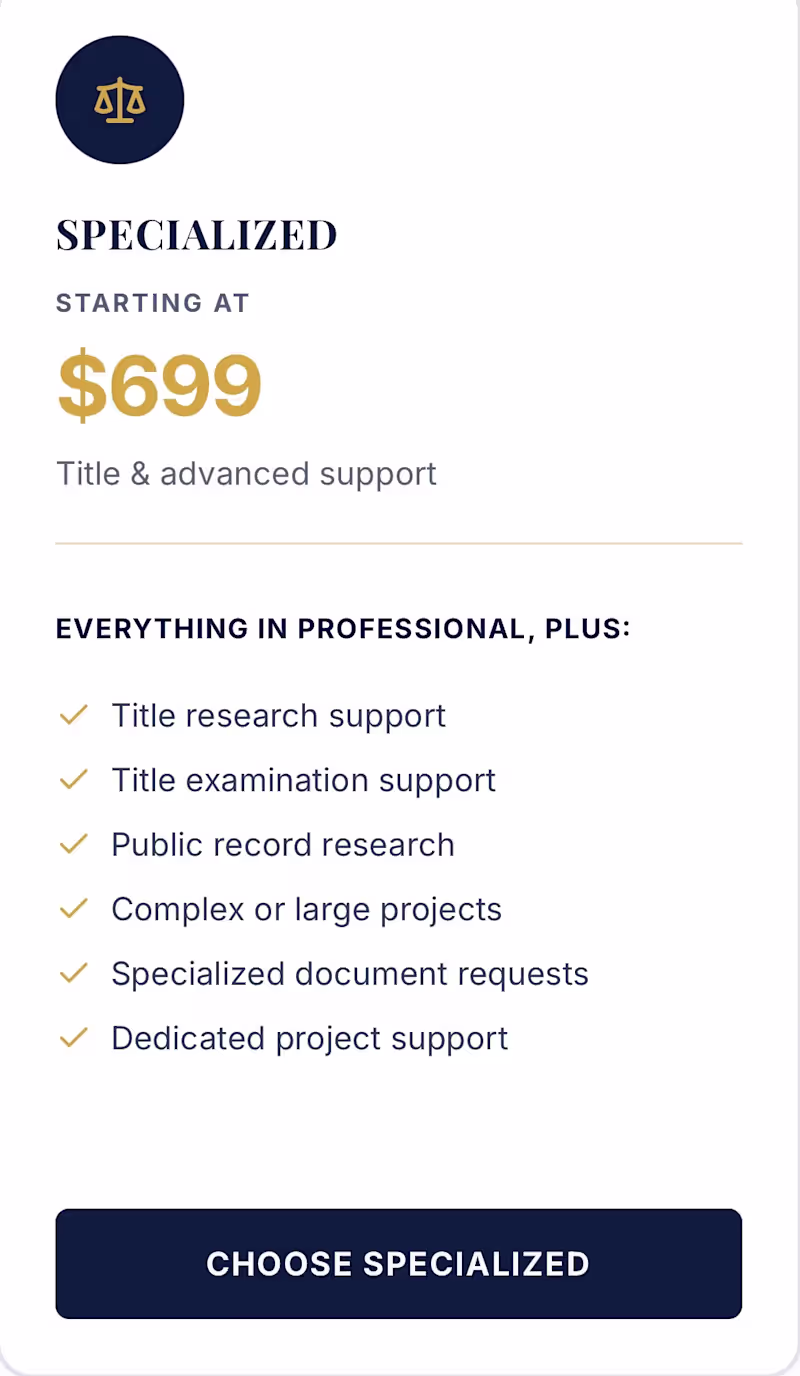 Cover image for Specialized Package