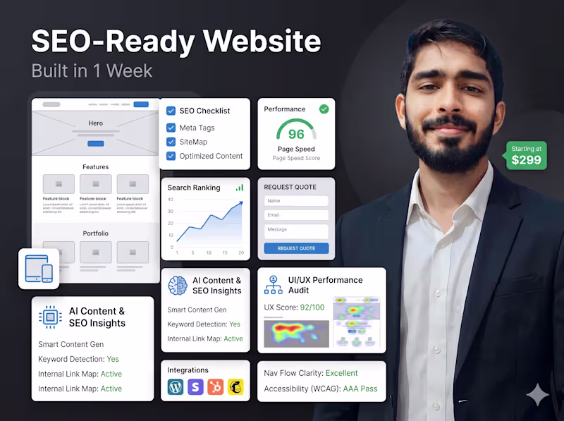 Cover image for SEO Website Development for Business & Portfolio