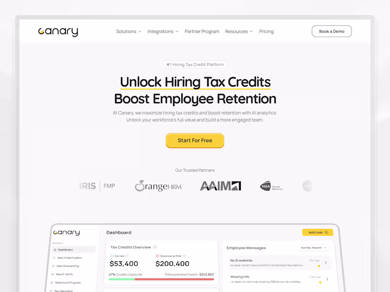 Cover image for Canary AI Framer Website