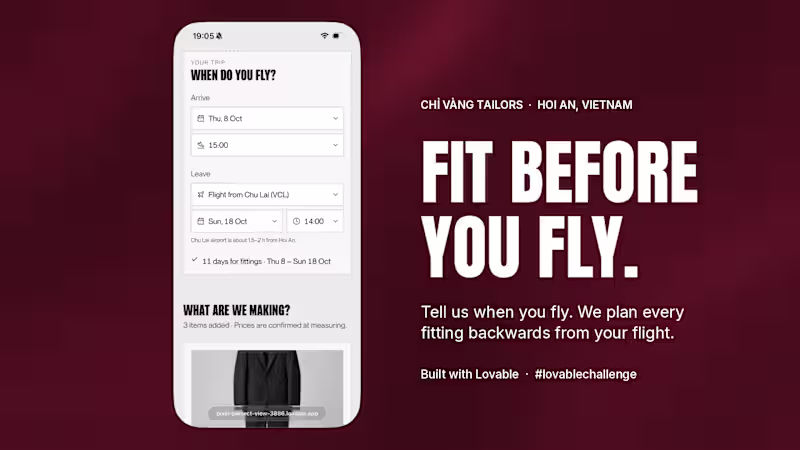 Cover image for Fit Before You Fly.
The problem: