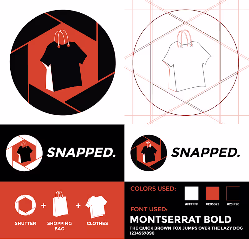 Cover image for SNAPPED. Logo Design