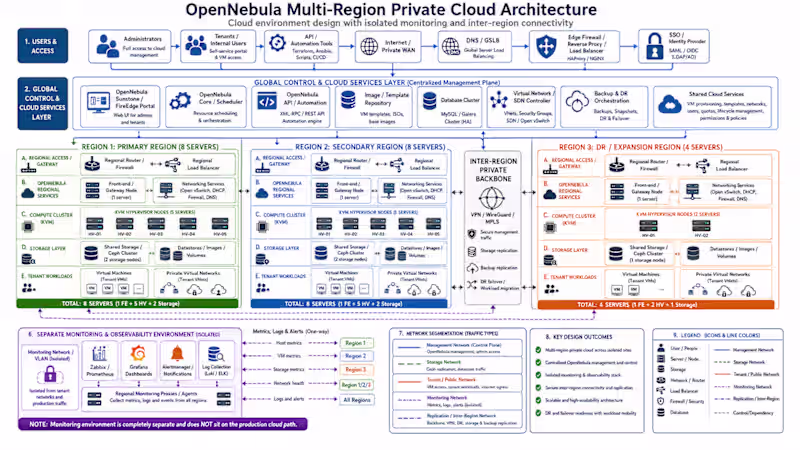 Cover image for Designed a complete multi-region private