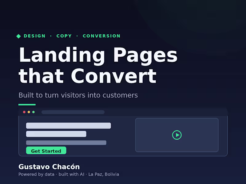 Cover image for Landing Page That Converts — Design & Build
