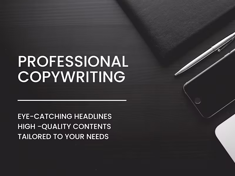 Cover image for Professional Copywriting: Drive Engagement with Quality Content
