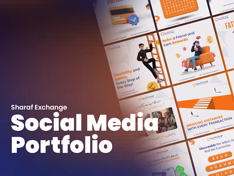 Cover image for Sharaf Exchange | Social Media Portfolio | Currency Exchange