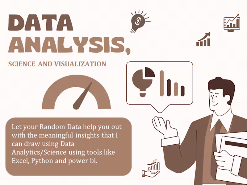 Cover image for I can work with raw data to help them turn into useful insights.