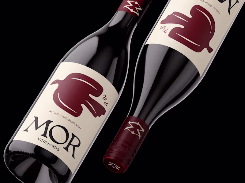 Cover image for Brand design for MOR Vineyards. A small-batch