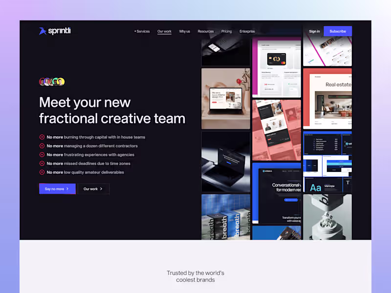 Cover image for Sprintli Agency Website | Framer Development