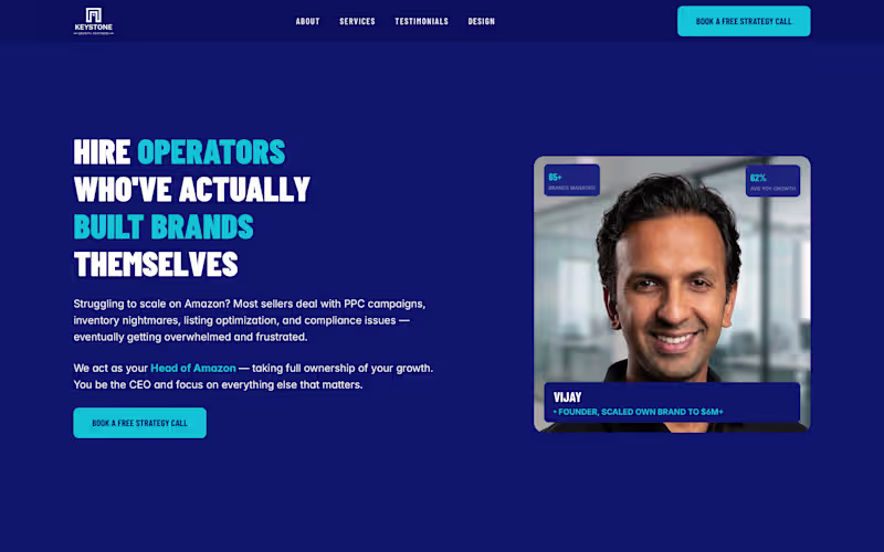 Cover image for Website in Framer for Keystone Growth Partners.