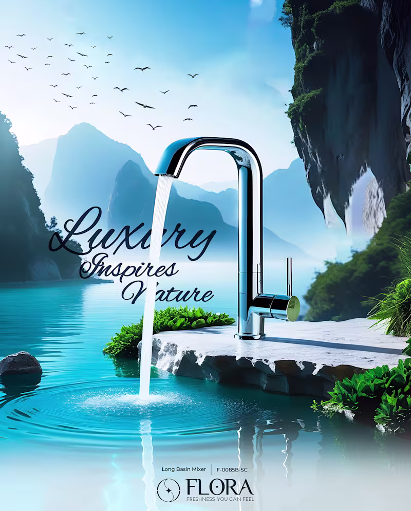 Cover image for Product Ad design for Luxury Sanitary Company Flora