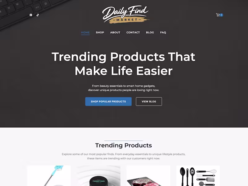 Cover image for Ecommerce website designed to showcase