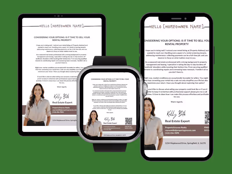 Cover image for Real Estate Sales Letter (Editable in Canva)