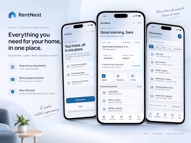 Cover image for RentNest Mobile App Development
RentNest is