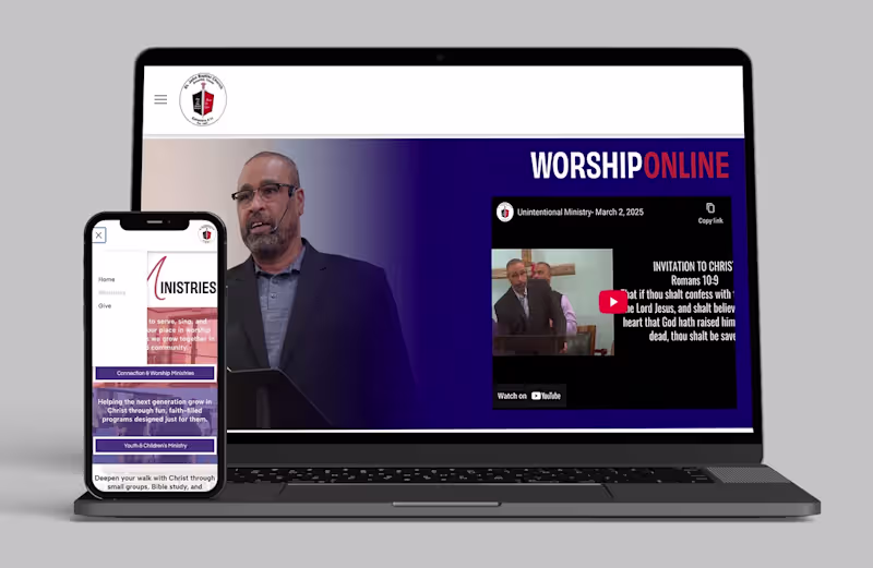 Cover image for St John Baptist Church Website Design