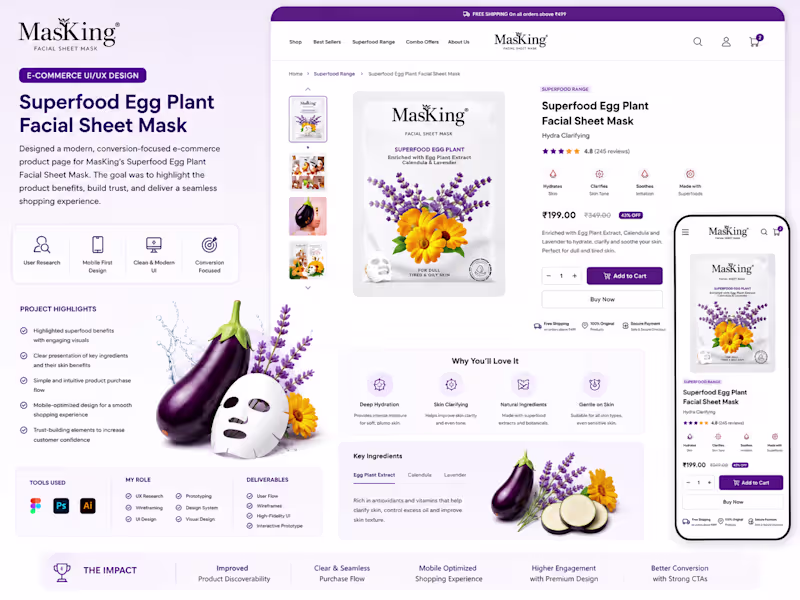 Cover image for MasKing – Superfood Egg Plant