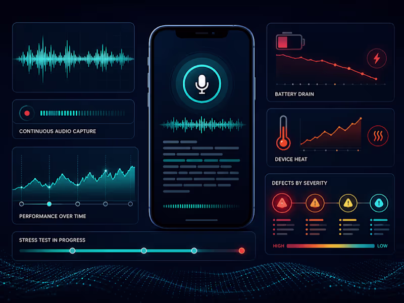 Cover image for iOS Stress Test — Transcription App Performance & Bug Report