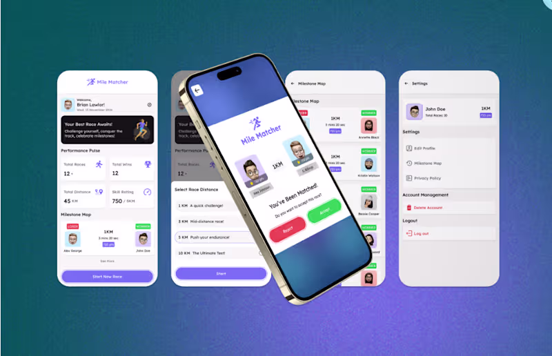 Cover image for Development of MileMatcher Runner App