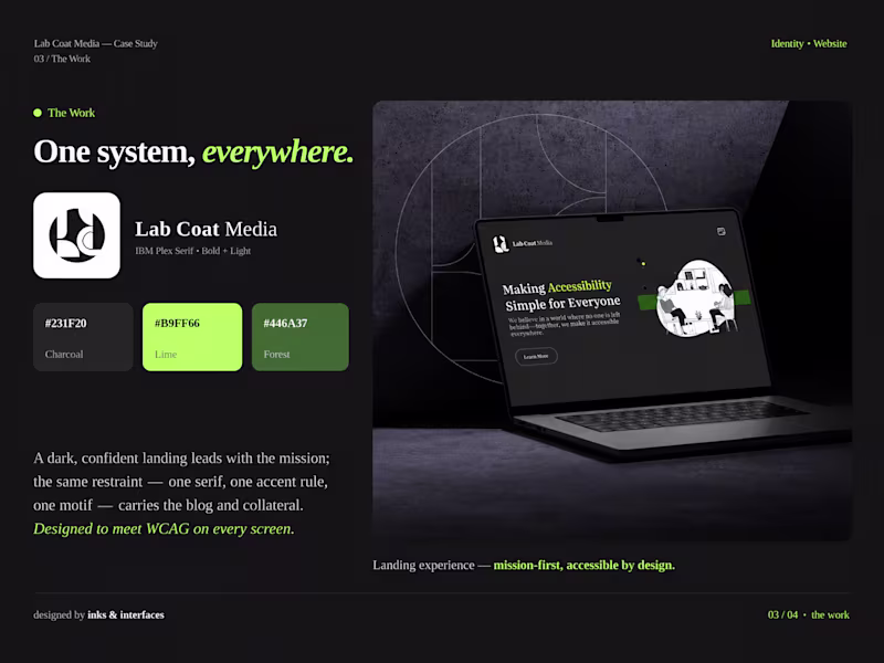 Cover image for We designed an accessibility brand,