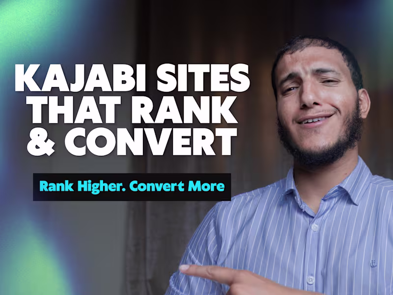 Cover image for I will design a stunning, conversion-focused Kajabi website